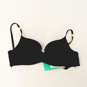 Never Worn H&M Swimsuit Top Black Push Up